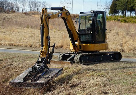 mini excavator brush hog|mower heads for mini excavators.